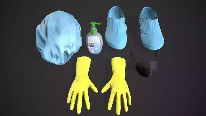 Safety Essentials 01 Low-poly 3D model