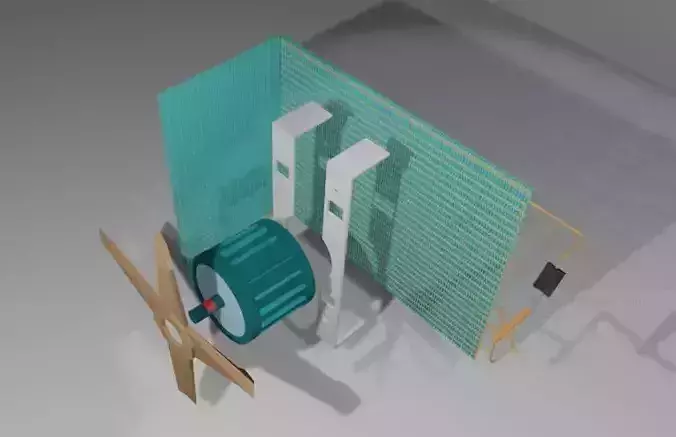 AC outdoor Free low-poly 3D model