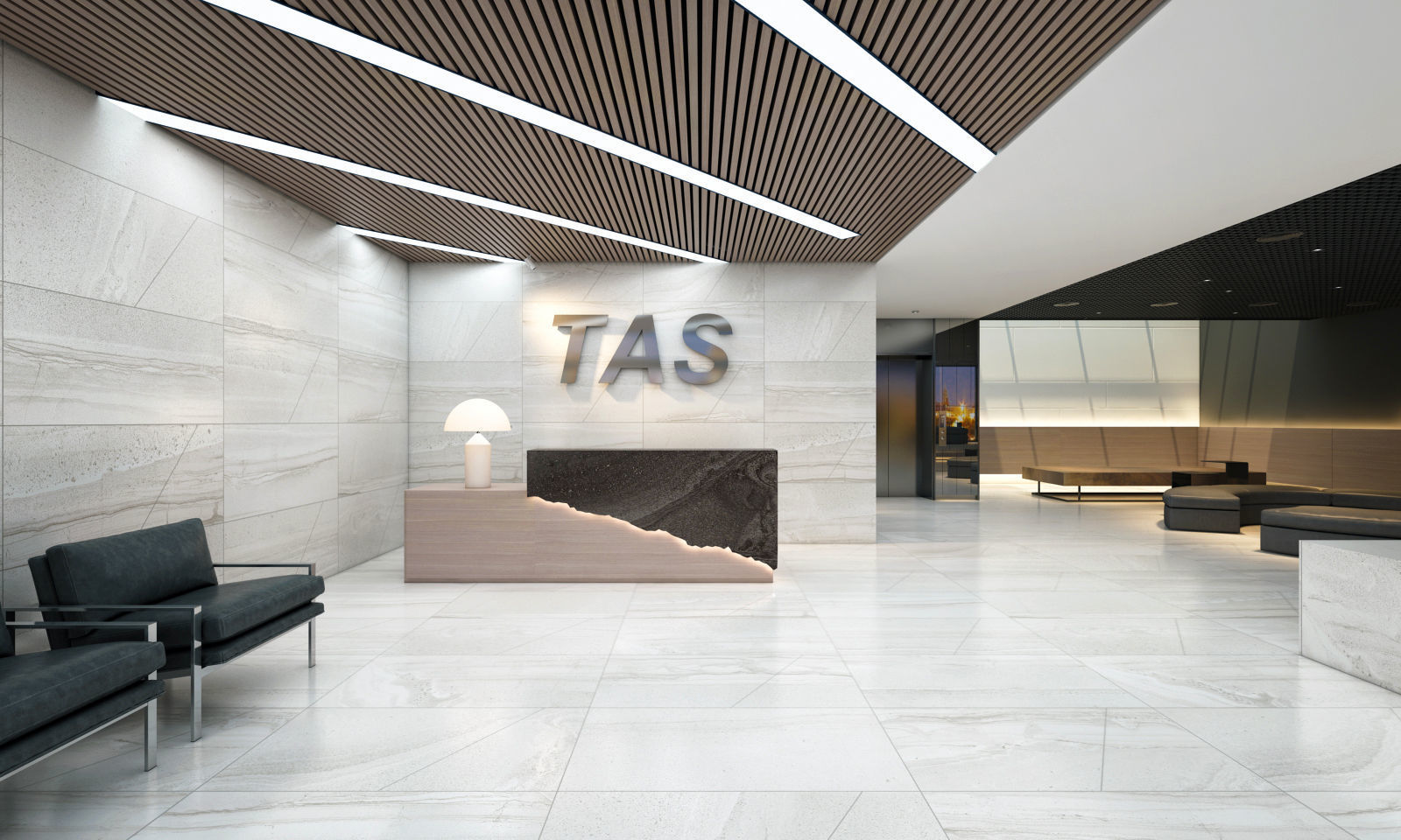 Office Reception Design vtc 3D model_1