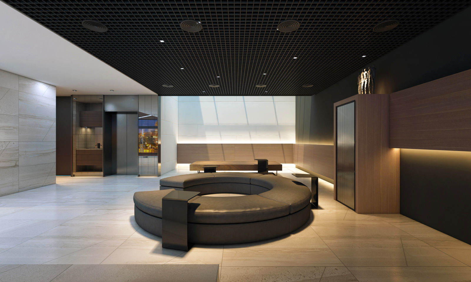 Office Reception Design vtc 3D model_2