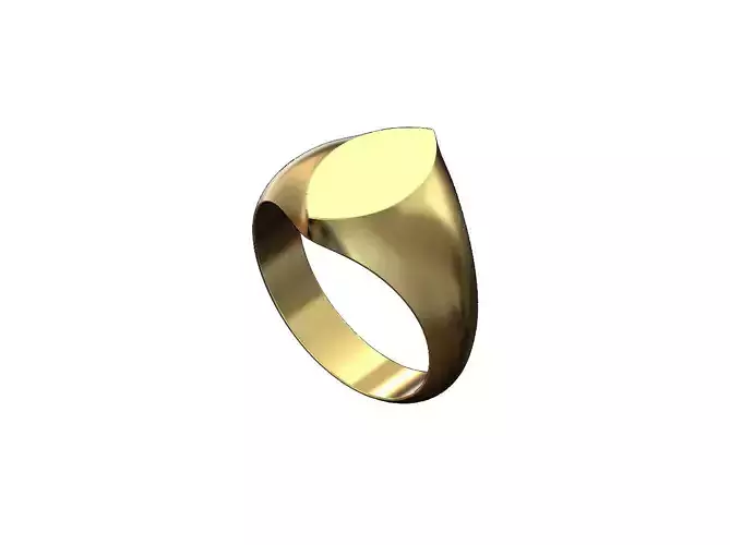 Marquise shaped signet ring US size 5to10
