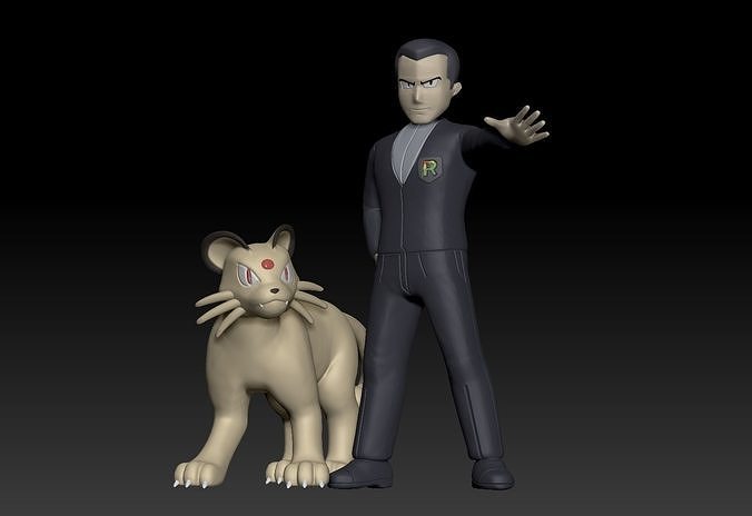 Pokemon Team Rocket Boss Giovanni 3D print model