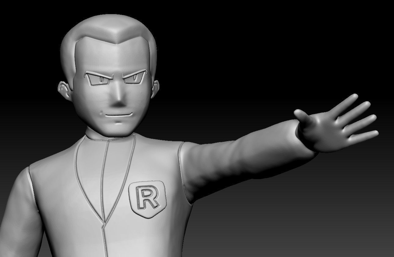 Pokemon Team Rocket Boss Giovanni 3D print model_4