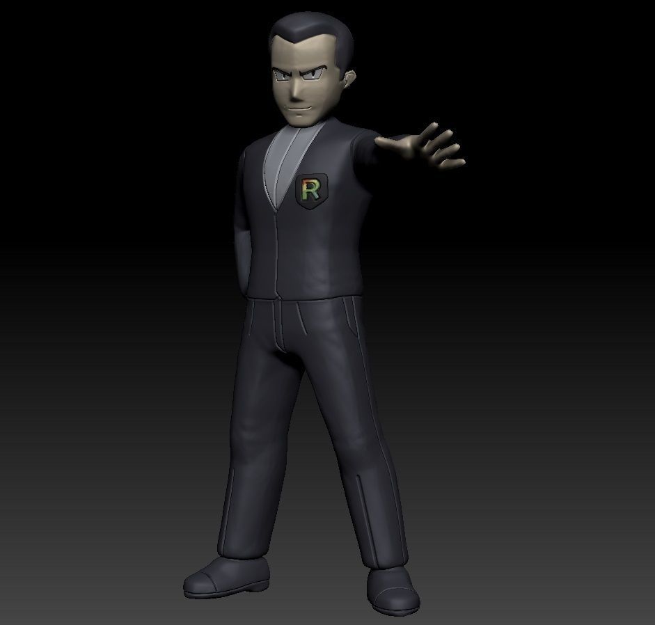 Pokemon Team Rocket Boss Giovanni 3D print model_1