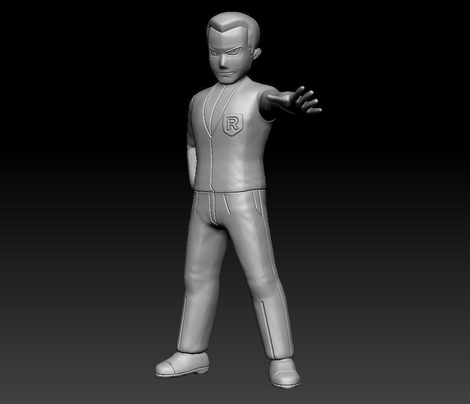 Pokemon Team Rocket Boss Giovanni 3D print model_3
