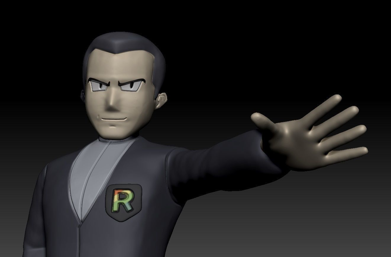 Pokemon Team Rocket Boss Giovanni 3D print model_2