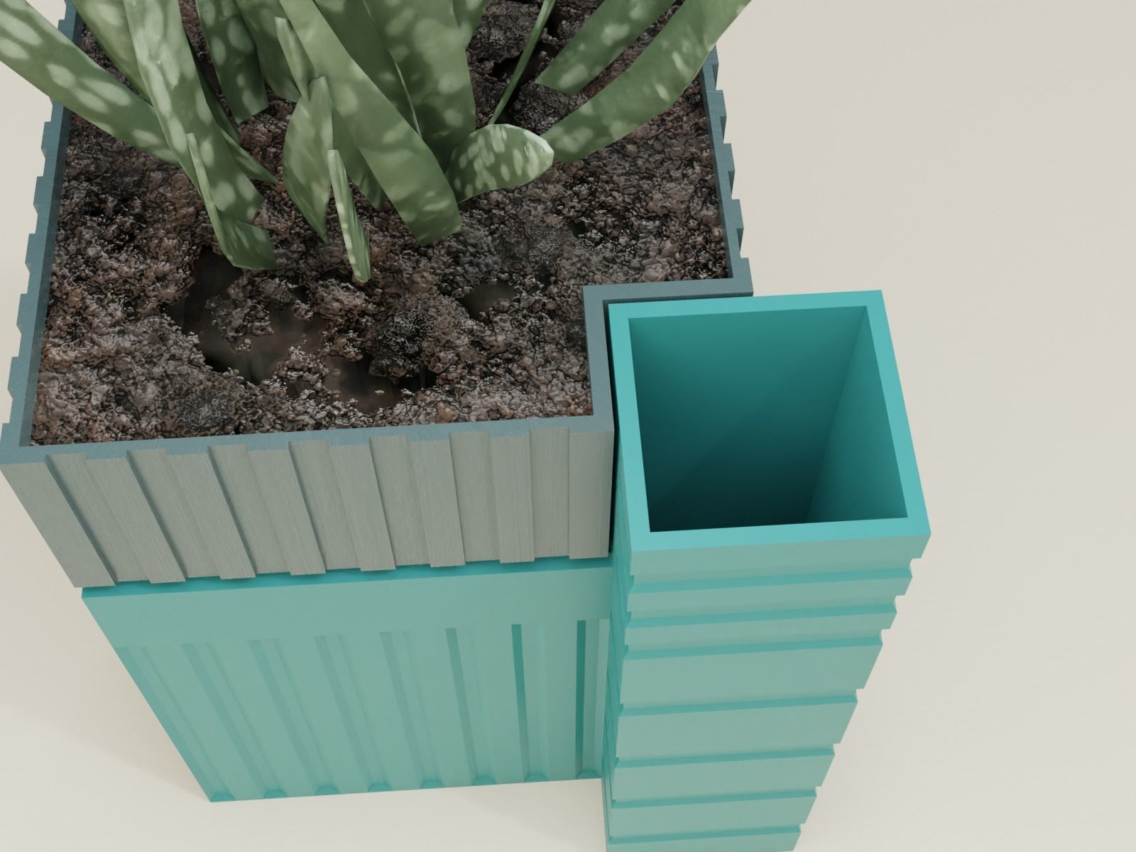 Self Watering pot  62 3D print model_5