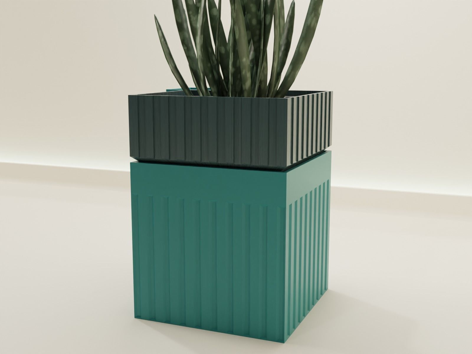 Self Watering pot  62 3D print model_4