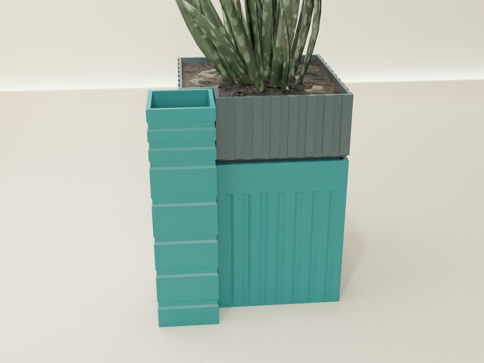 Self Watering pot  62 3D print model_6