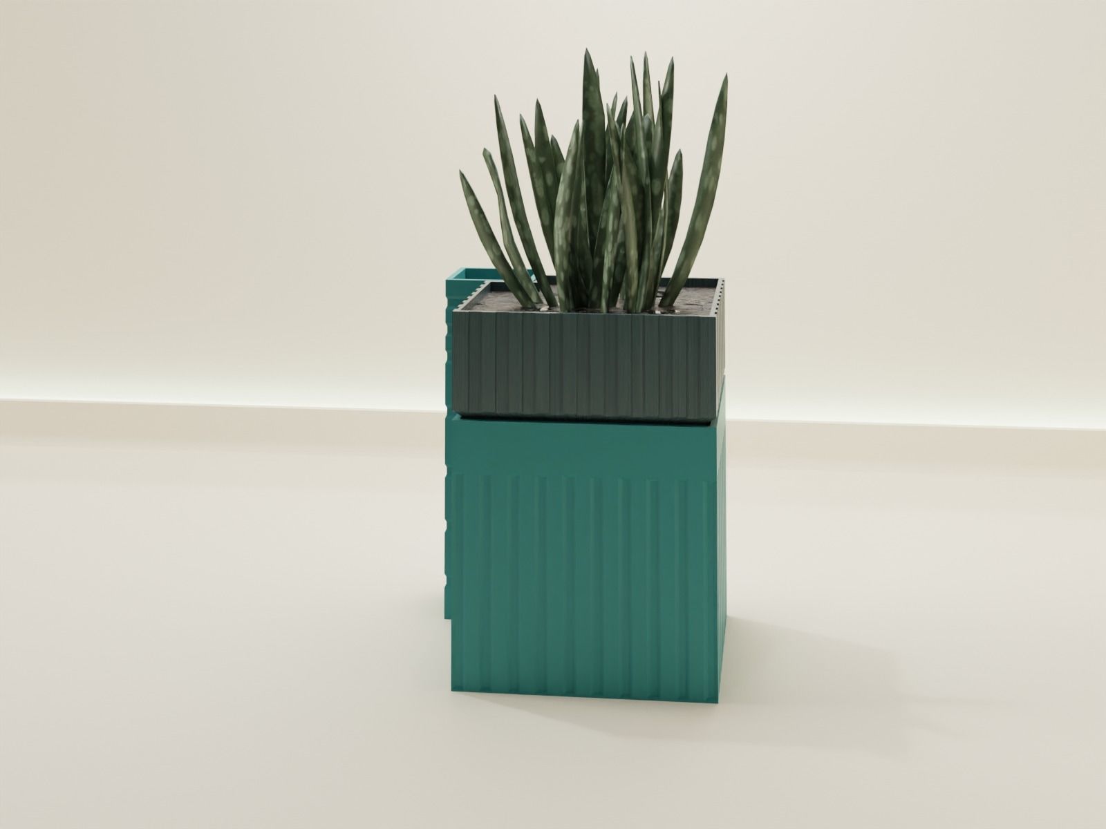 Self Watering pot  62 3D print model_7
