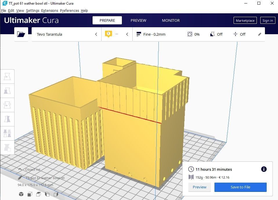 Self Watering pot  62 3D print model_1