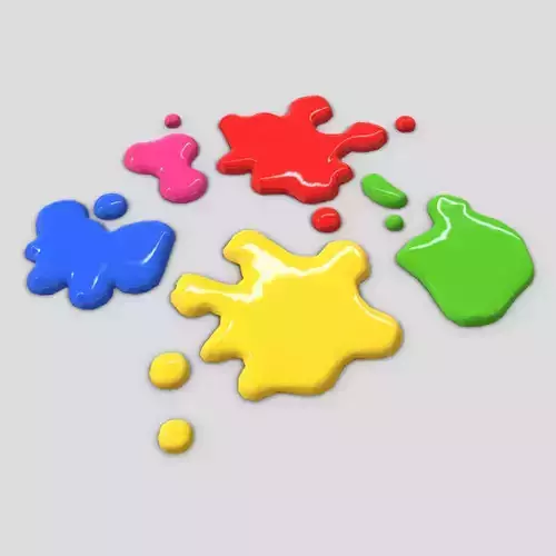 Color Spot Pack Low-poly 3D model