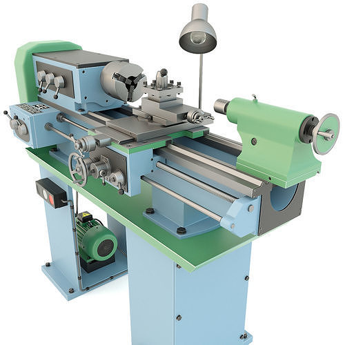 Industrial turning machine TV-4 3D model