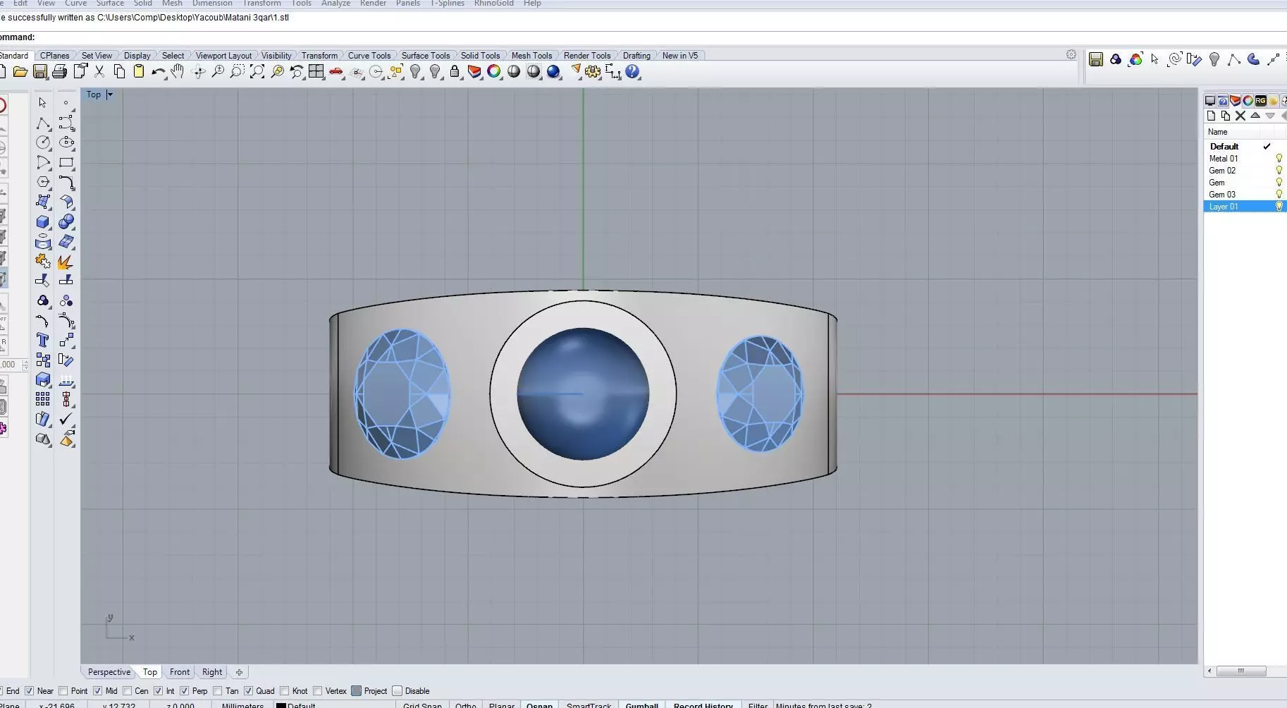 Ring 3D print model 3D print model_0