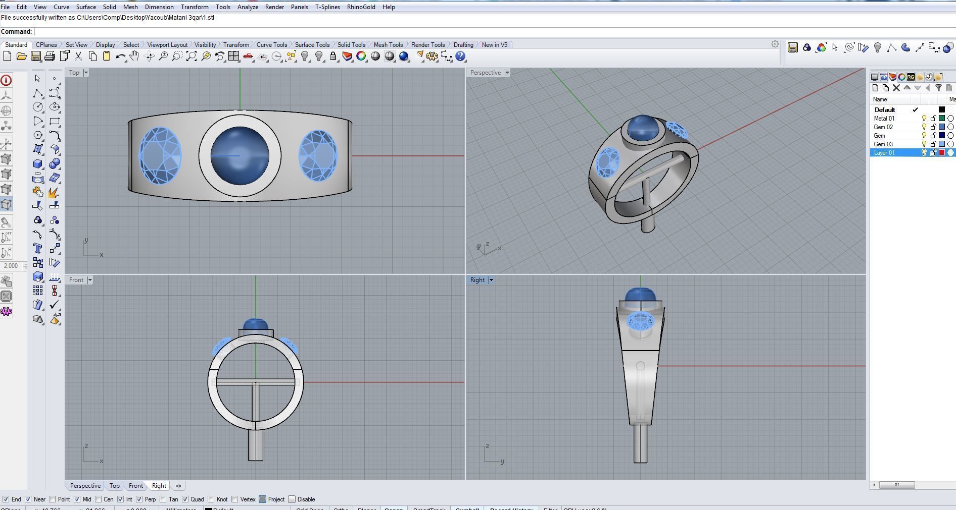 Ring 3D print model 3D print model_3
