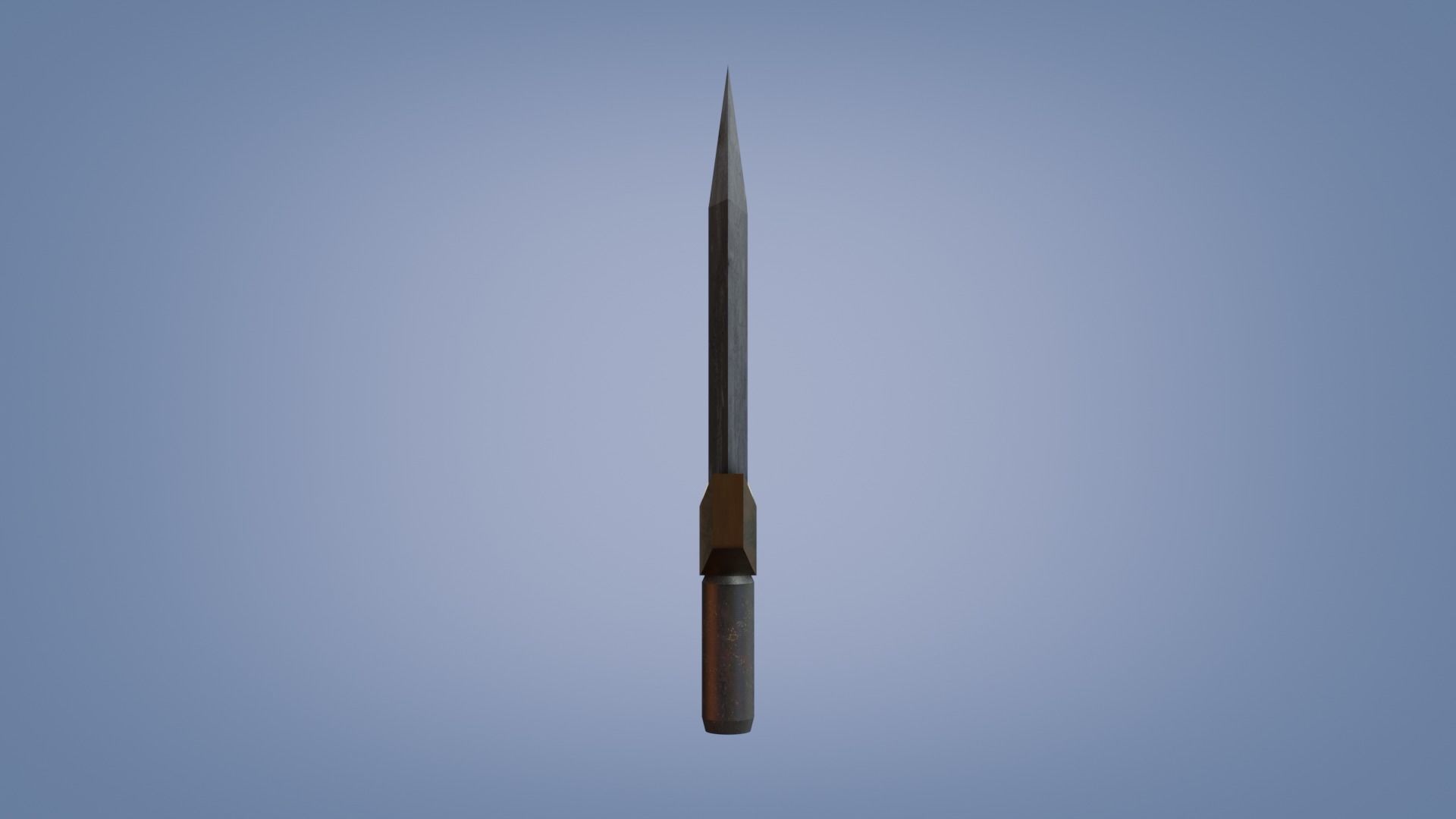 Clasic Sword Low-poly 3D model_3