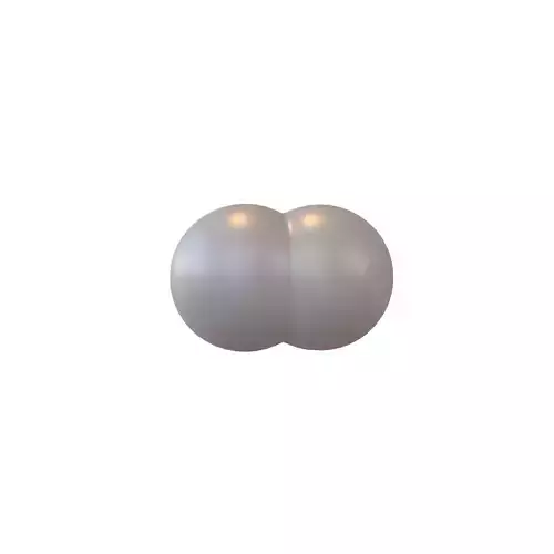 Hydrogen Molecule v1 001 Low-poly 3D model
