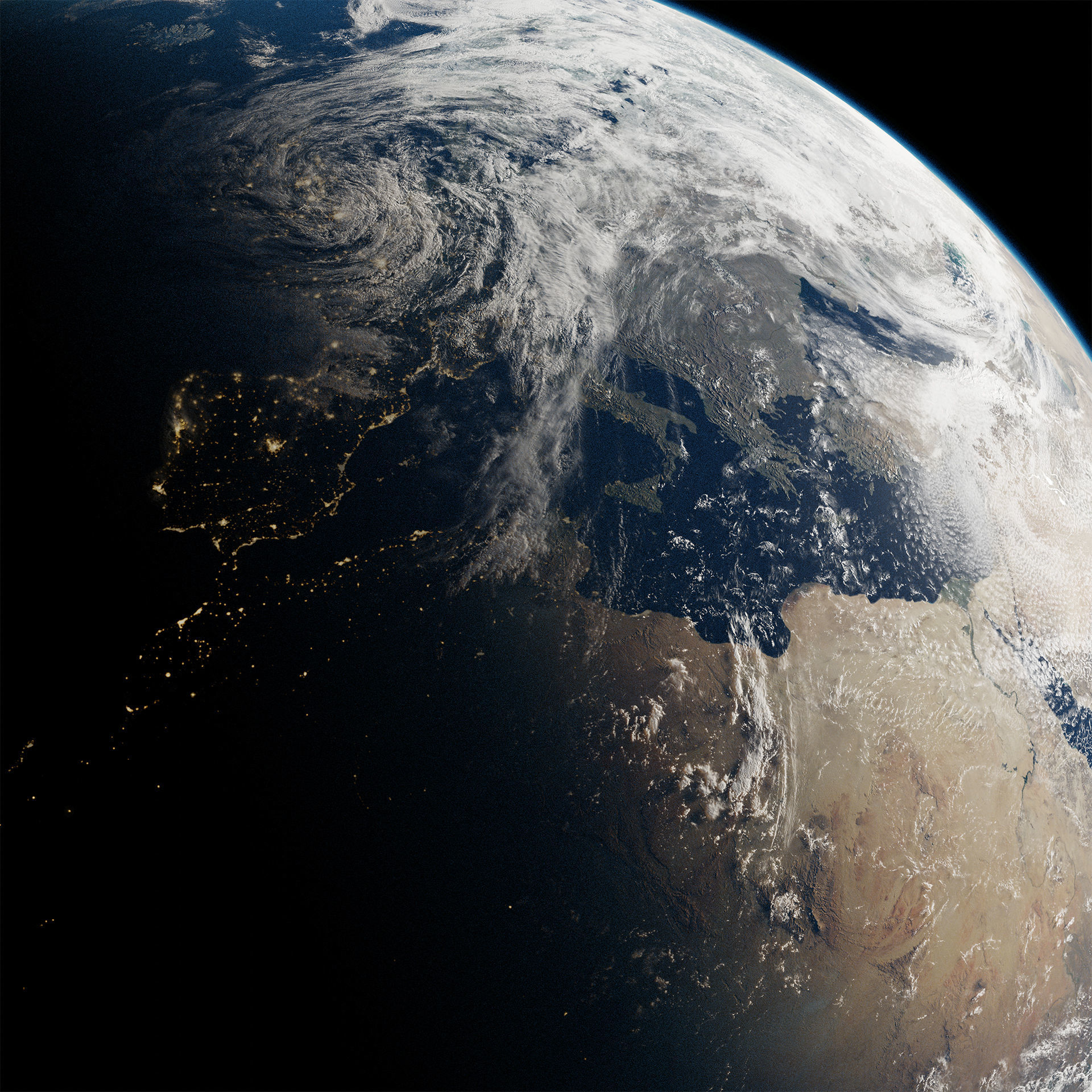 Planet Earth 21K Cycles 3D model_8