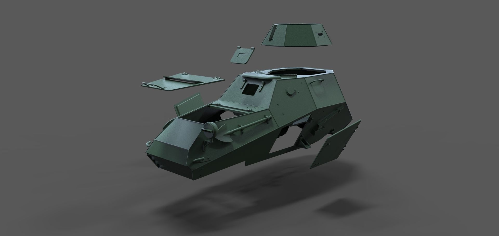 BA-64 Body Kit 3D print model_2