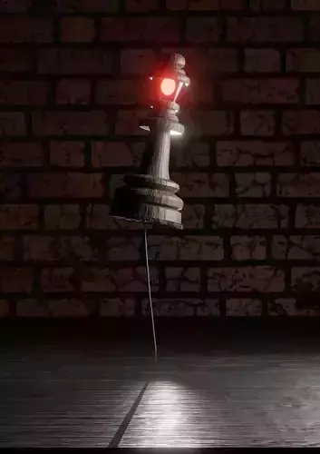 Chess queen 3D model