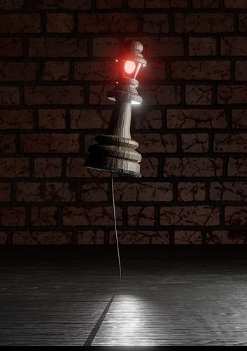 Chess queen 3D model