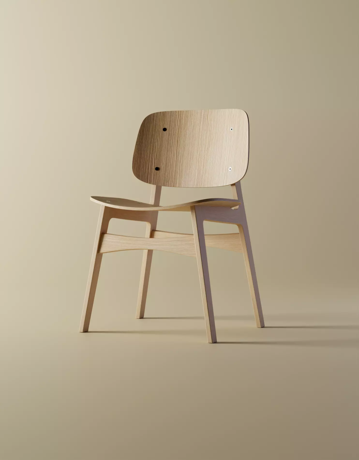 Wooden chair 3D model_0