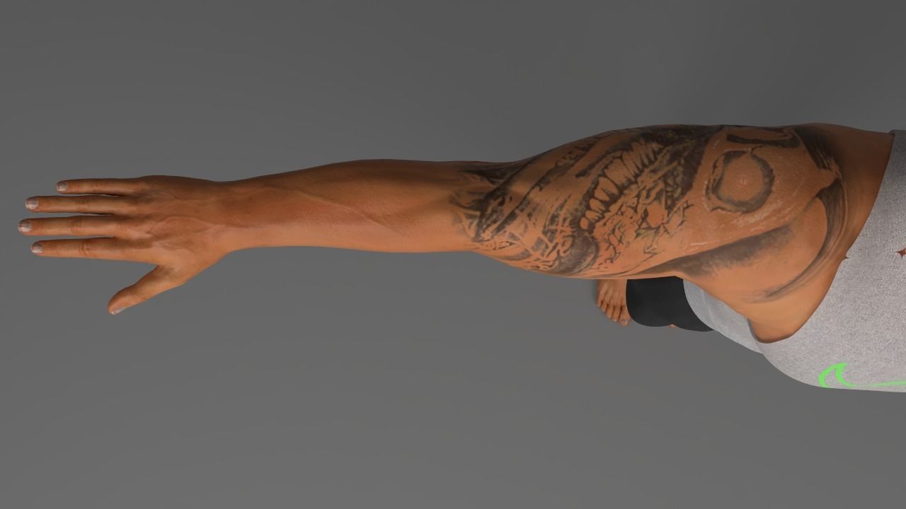 Dwayne The Rock Johnson 3D model_4