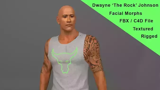 Dwayne The Rock Johnson  3D model