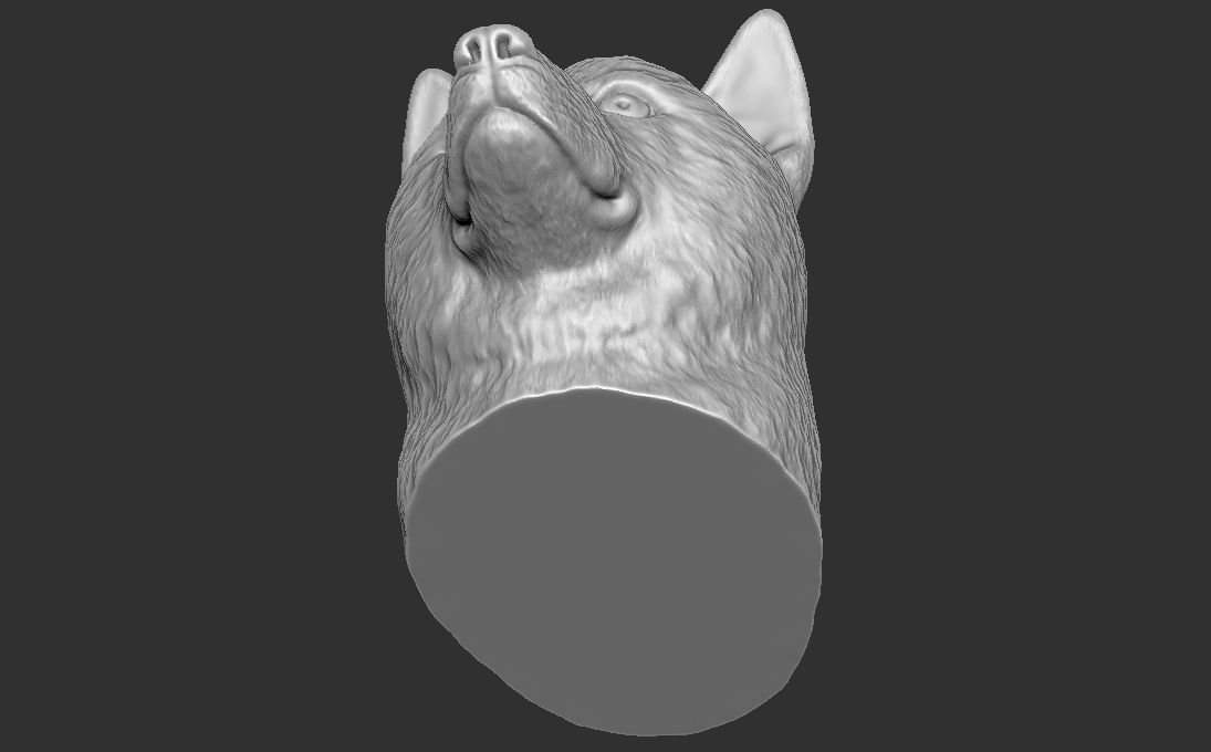 Shiba Inu head for 3D printing 3D print model_18