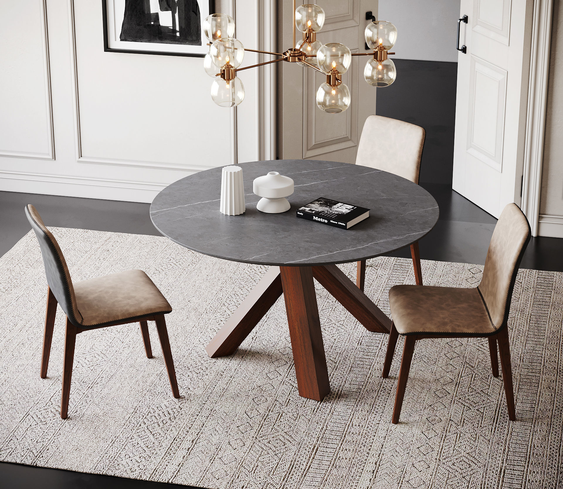 Dining Room Interior  ID343 3D model_1