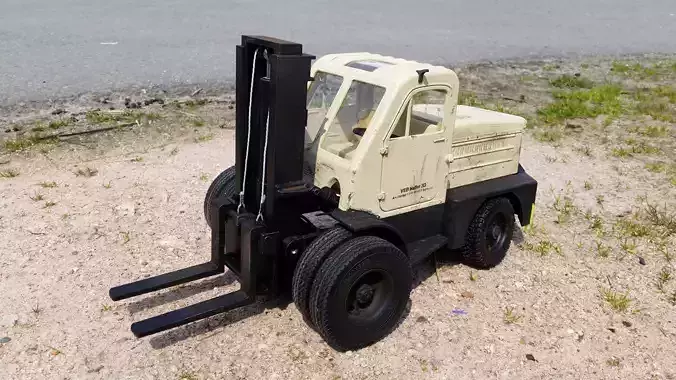 Russian forklift truck 3D print model