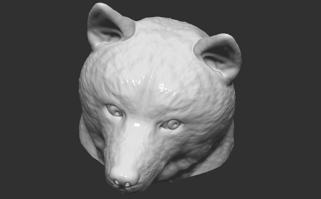 Doge meme Shiba Inu head for 3D printing 3D print model_18