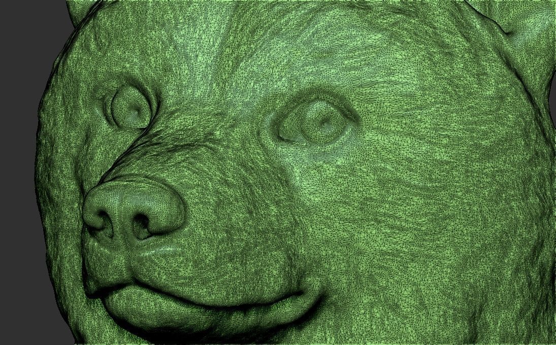 Doge meme Shiba Inu head for 3D printing 3D print model_27