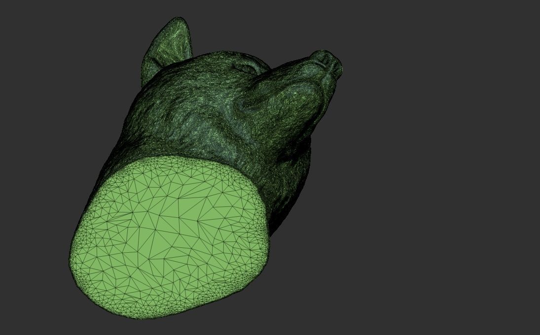 Doge meme Shiba Inu head for 3D printing 3D print model_29