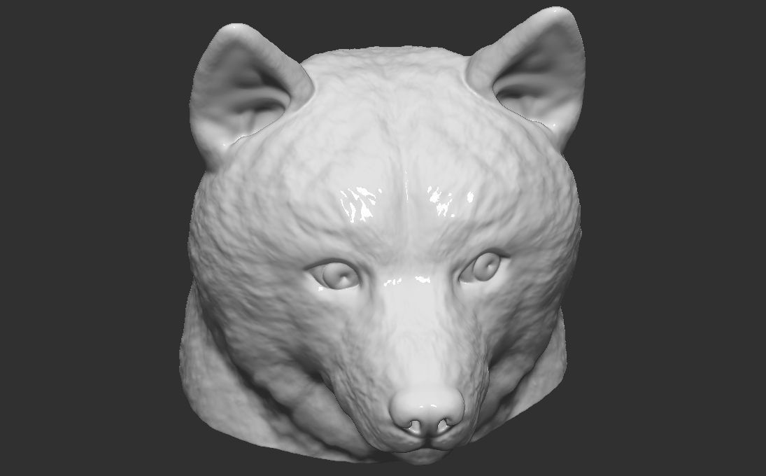 Doge meme Shiba Inu head for 3D printing 3D print model_16
