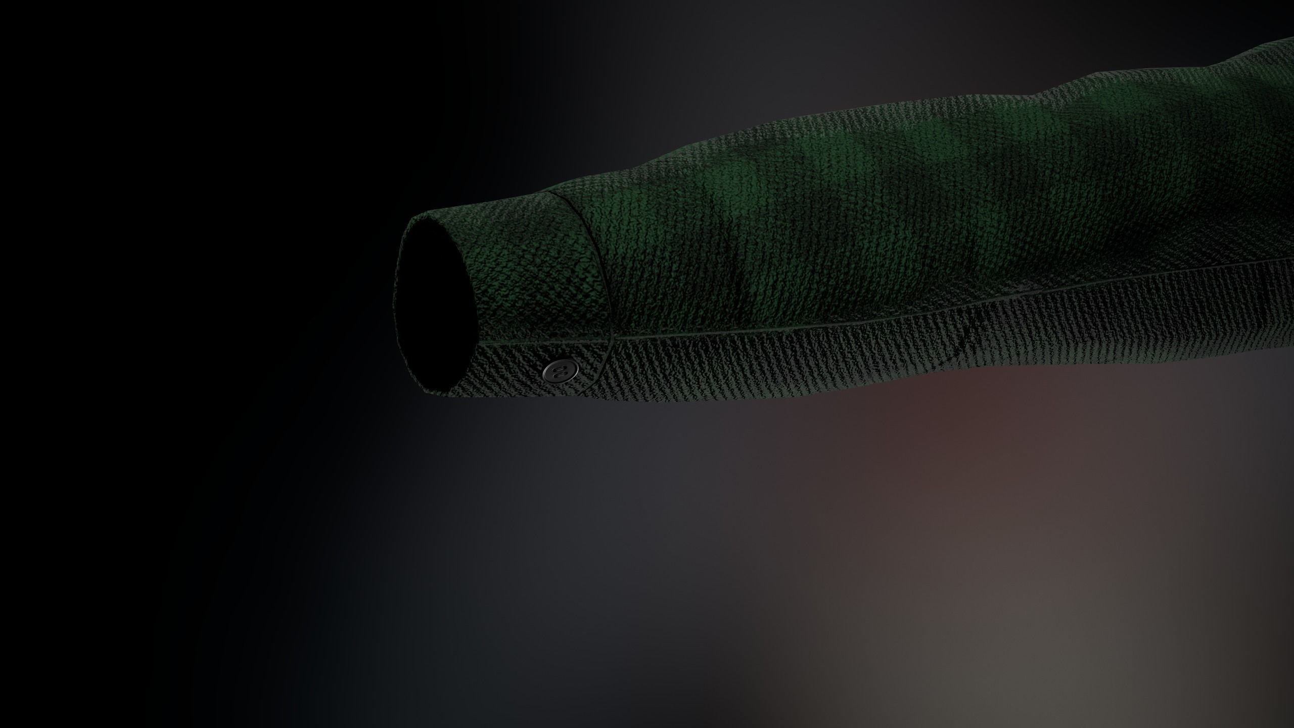 Green Flannel Shirt  Low-poly 3D model_12