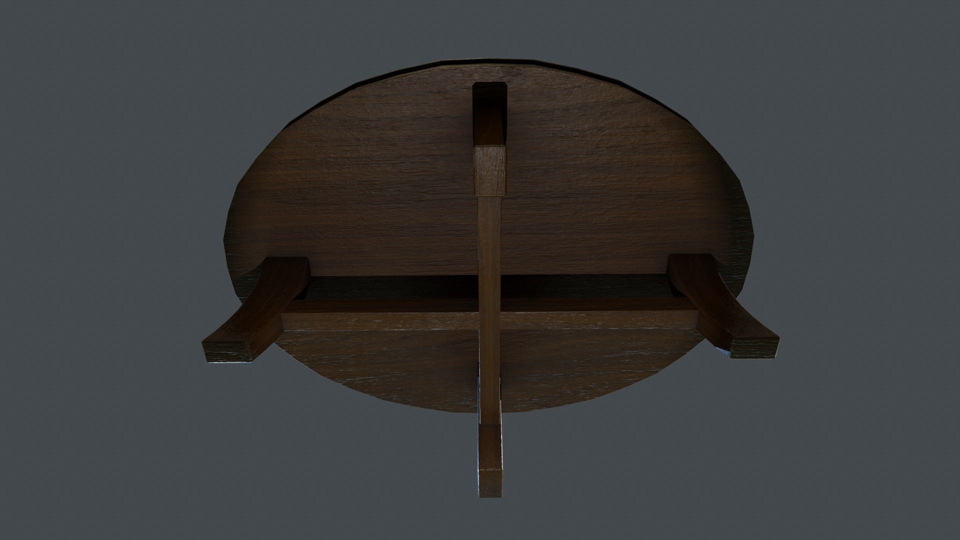 Coffee Table Low-poly 3D model_10