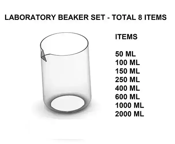 Laboratory Beaker Pack 3D print model