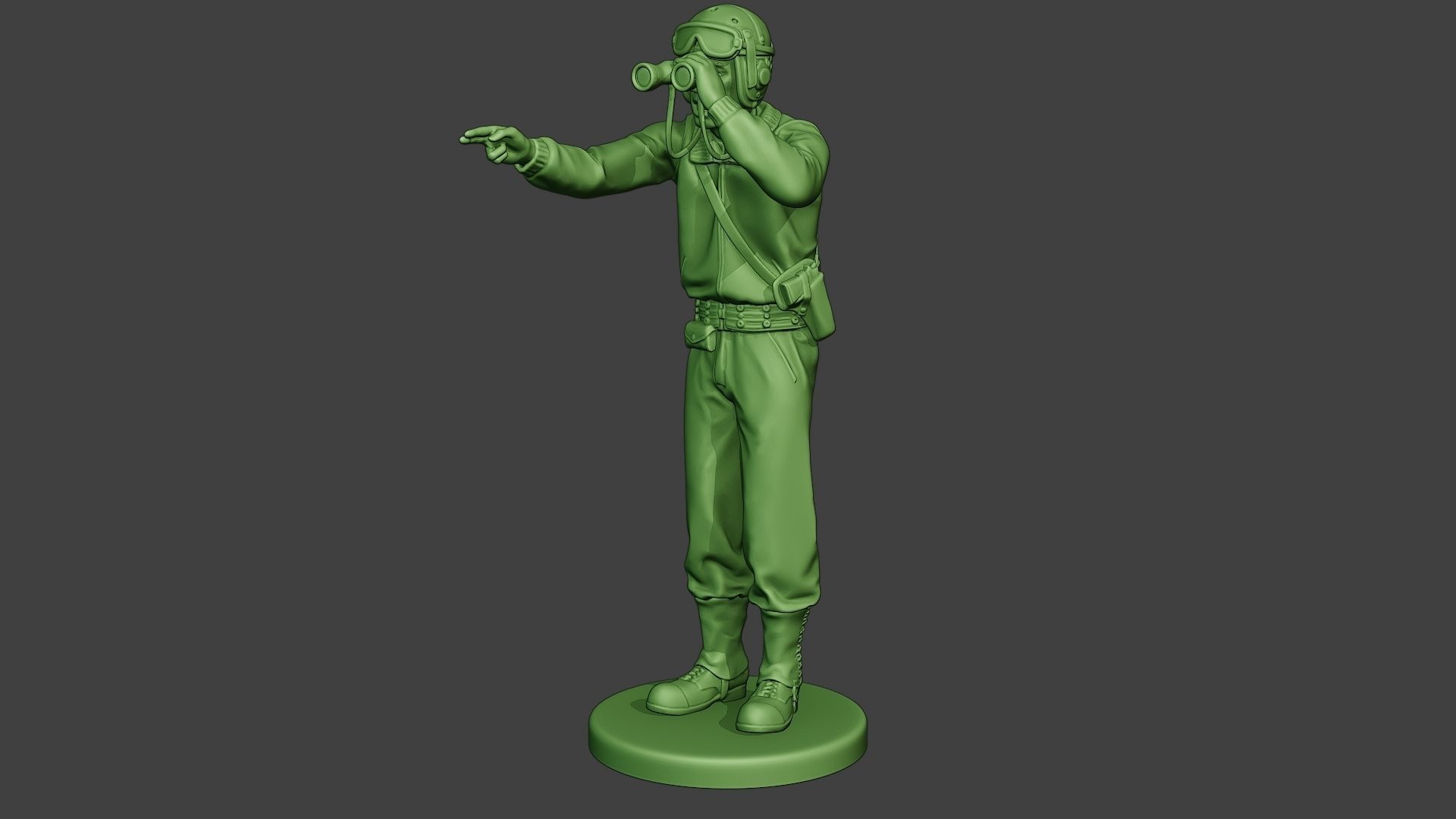 American Tank Crew unit ww2 Action ATC1 3D print model_2