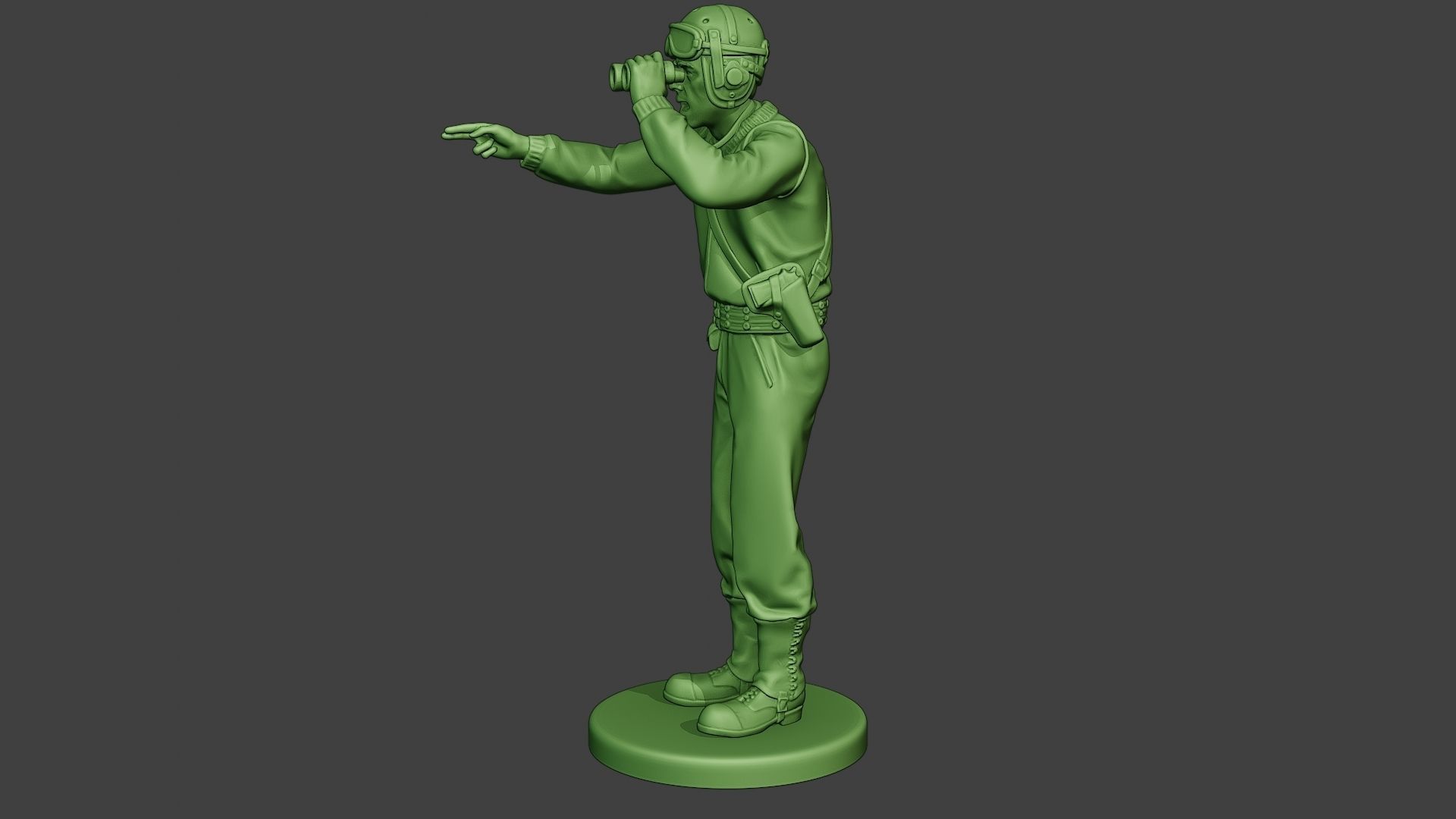 American Tank Crew unit ww2 Action ATC1 3D print model_3