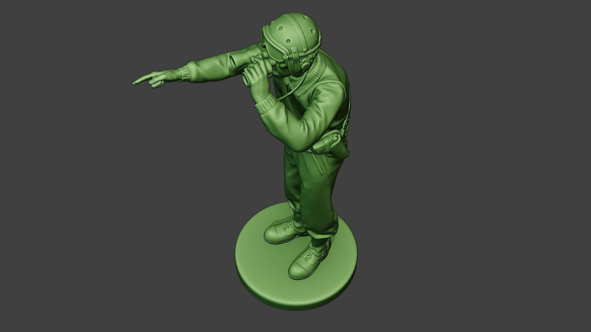American Tank Crew unit ww2 Action ATC1 3D print model_15