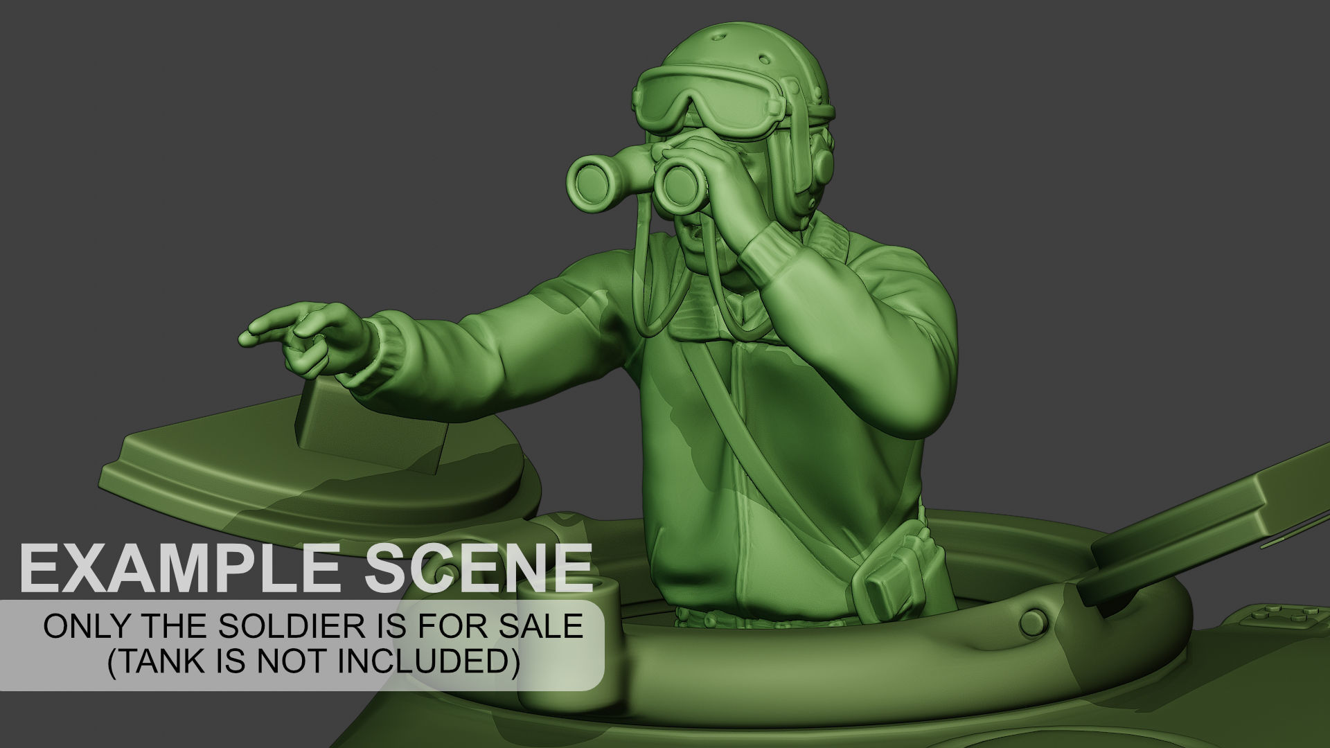 American Tank Crew unit ww2 Action ATC1 3D print model_1