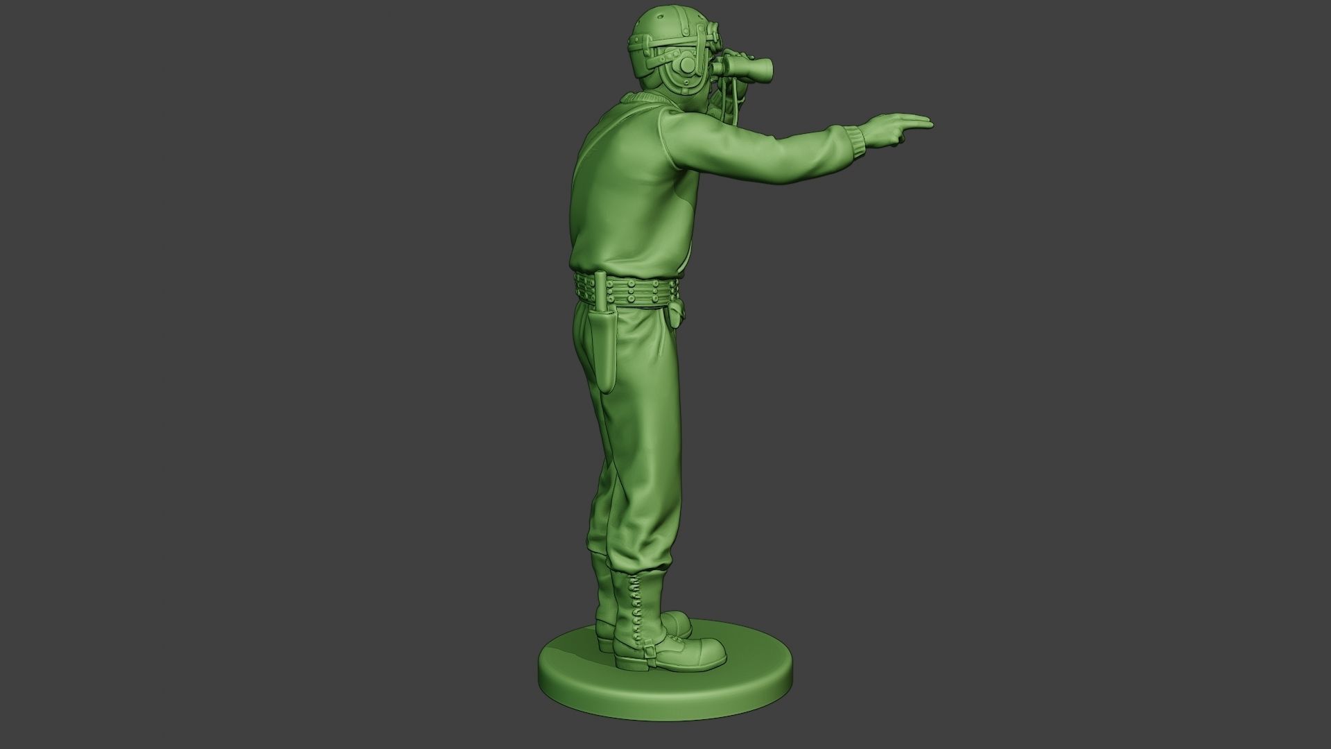 American Tank Crew unit ww2 Action ATC1 3D print model_8