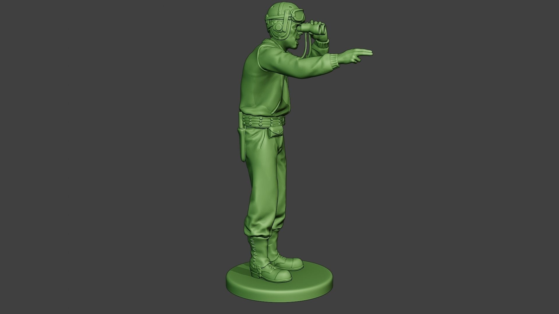 American Tank Crew unit ww2 Action ATC1 3D print model_9