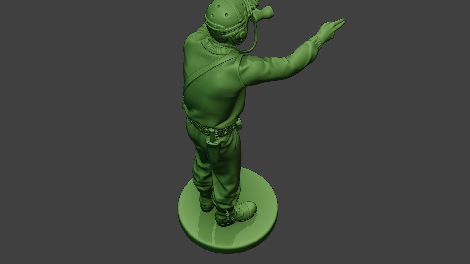 American Tank Crew unit ww2 Action ATC1 3D print model_22