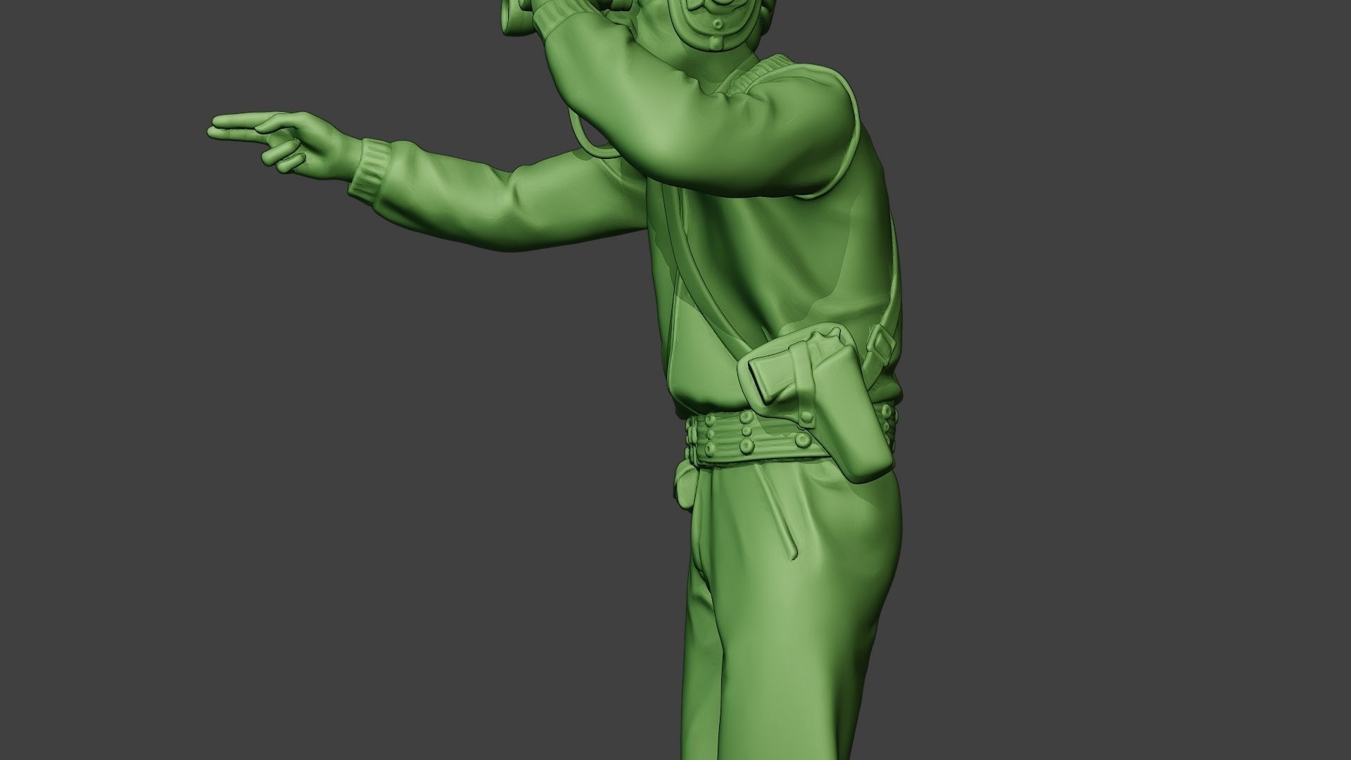 American Tank Crew unit ww2 Action ATC1 3D print model_17