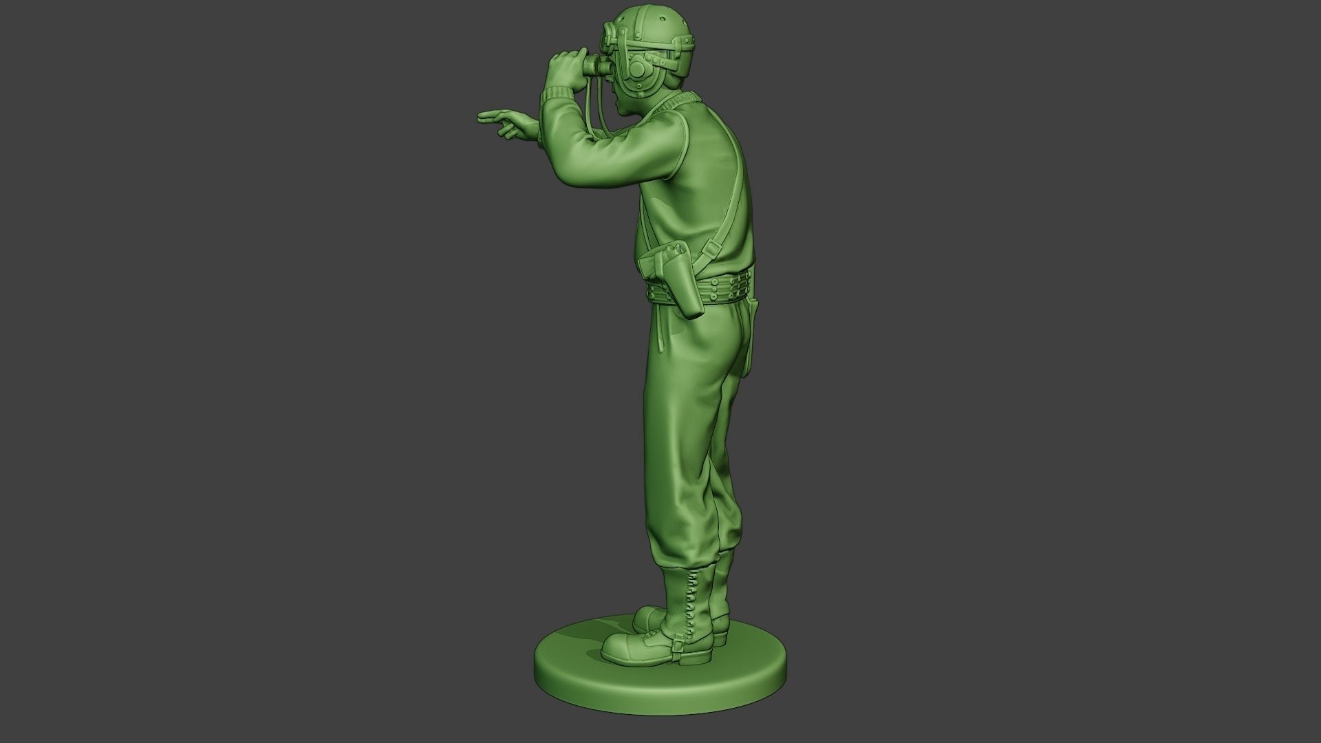 American Tank Crew unit ww2 Action ATC1 3D print model_4