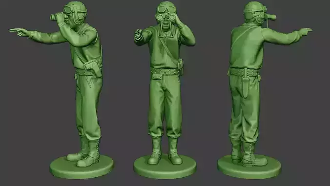 American Tank Crew unit ww2 Action ATC1 3D print model