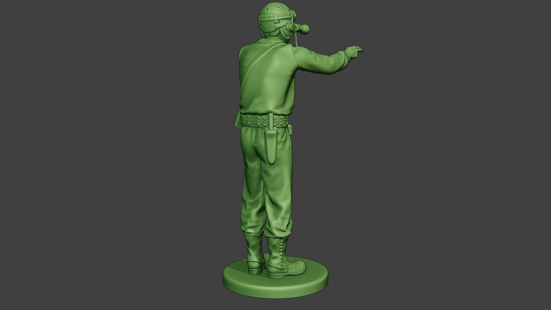 American Tank Crew unit ww2 Action ATC1 3D print model_7
