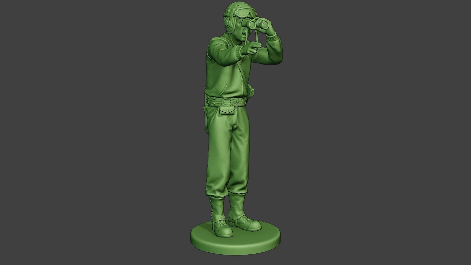 American Tank Crew unit ww2 Action ATC1 3D print model_10